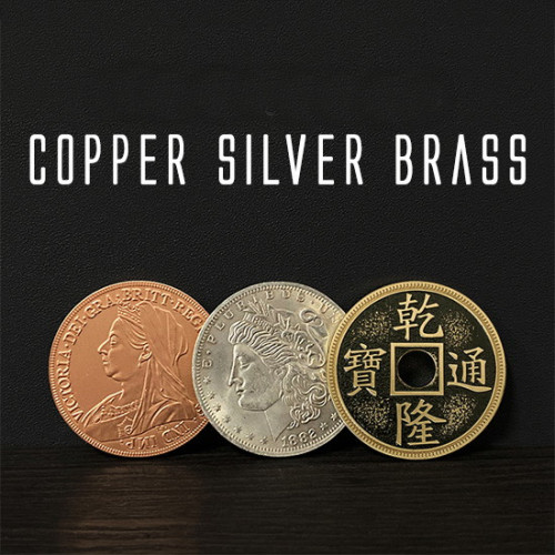 Copper Silver Brass Transposition DOLLAR size